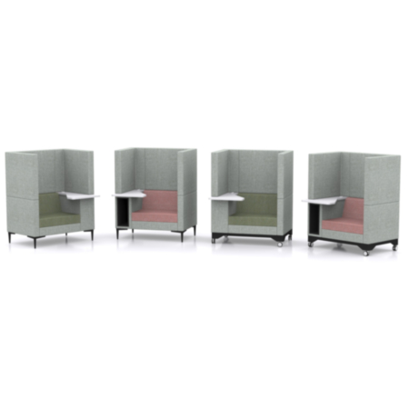 Element Highback Sofa with Work Area, Storage and Castors