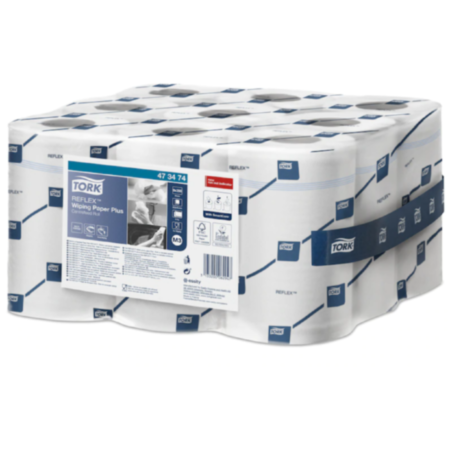 Tork Reflex Wiping Paper Mini White  Pack 9