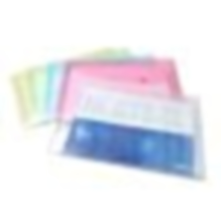Popper Wallet Foolscap - Pastels Pack 5
