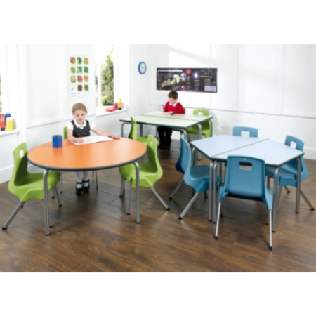 Metalliform Equation Trapezoidal Classroom Table