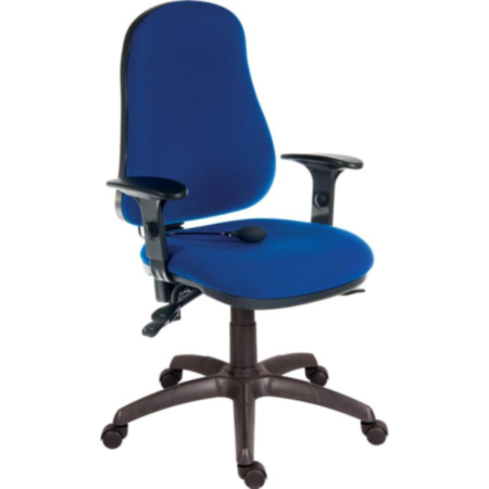 Ergo Comfort Air High Back Ergonomic Executive Office Operator Chair with Pump Lumbar &amp; Height Adjustable Arms