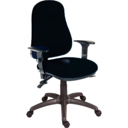 Ergo Comfort Air High Back Ergonomic Executive Office Operator Chair with Pump Lumbar &amp; Height Adjustable Arms
