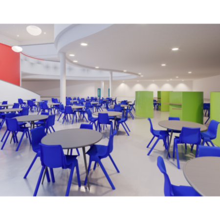 Hille Ergostak Polypropylene One Piece Classroom Chair 