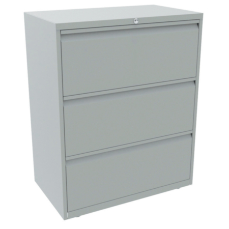 Bisley 3 Drawer Essentials Steel Filer - Light Grey