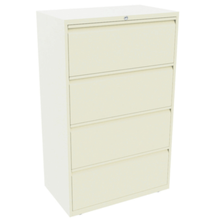 Bisley 4 Drawer Essentials Steel  Filer - Chalk