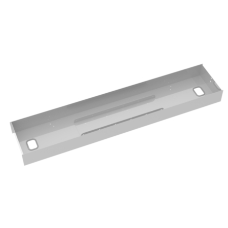 Elev8 Lower Cable Channel For Back-To-Back Desks- White