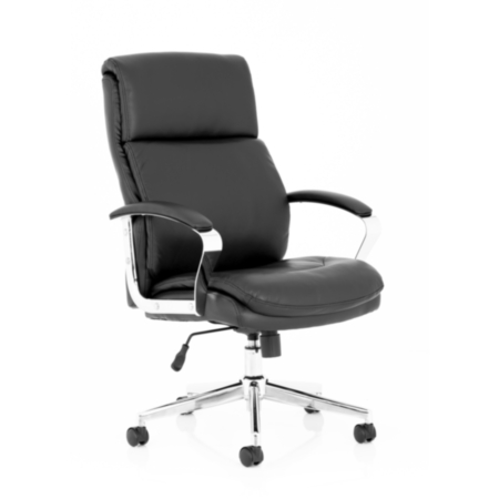 Tunis Black Soft Bonded Leather Executive Office Chair