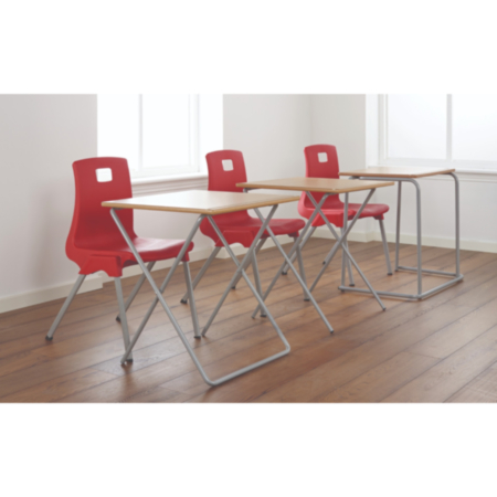 Heavy Duty Stacking School Exam Desk with Pen Groove