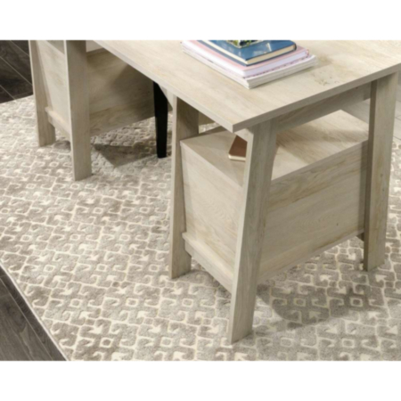 Executive Trestle Chalked Chestnut Home Office Desk
