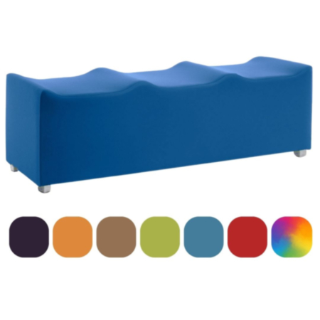 Scoop Low Level Triple Breakout Fabric Seating