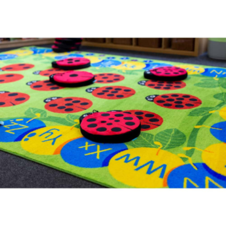 Classroom Back to Nature Sensory Ladybird Counting Cushions with FREE Holdall