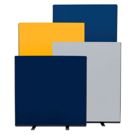 Free Standing Office Screen Divider Fiesta Fabric