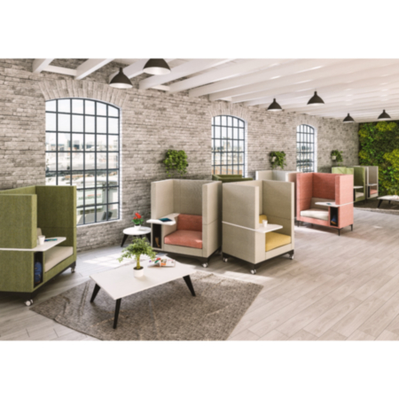 Element Highback Sofa with Work Area