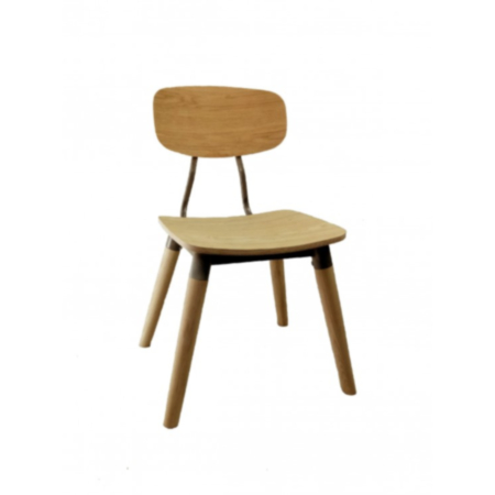 Florence Contemporary Cafe Side Chair-Black Frame
