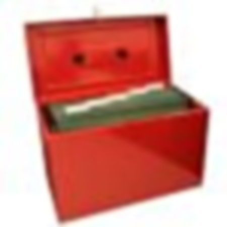 Foolscap Metal Box File - Red