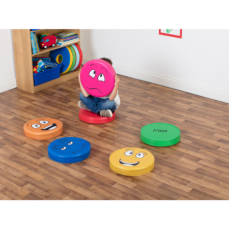 Classroom French Emotions Floor Cushions Pack 1