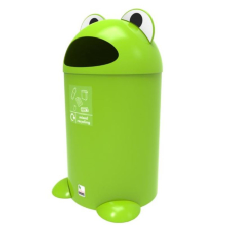 Outdoor Recycled Frog Aqua Buddy Bin for Playgrounds