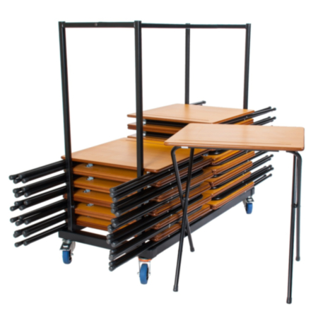 40 Zlite Premium Folding Exam Desk &amp; Trolley Bundle 