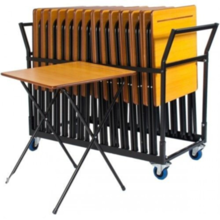 Zlite 24 Premium Folding Exam Desk &amp; Trolley Bundle 