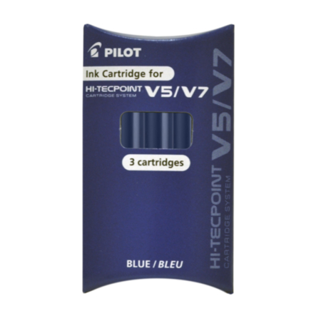 Hi-Tecpoint V5-V7 Cartridges Blue Pack 3