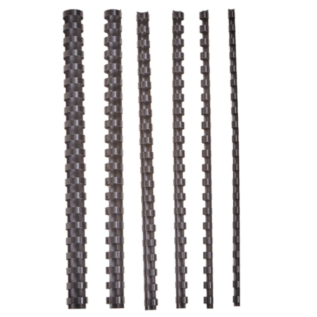 Plastic Combs 20mm Black Pack 100