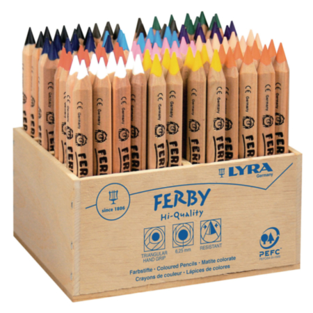 Lyra Ferby Tri Col Pencils  Pack 96