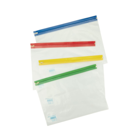 A4 Bulky Zip Wallets Assorted Pack 100