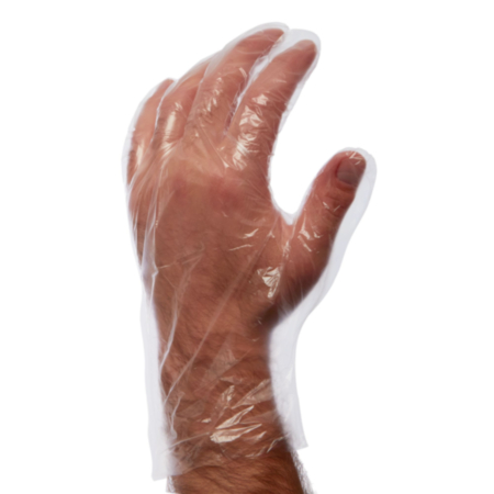 Polythene Disp Gloves Med  Pack 100