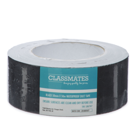 W/Proof Duct Tape 50mmX50m Blk