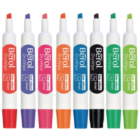 Berol Dwipe Marker Chsl Ast Pack 8