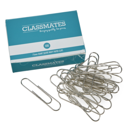 Giant Wavy Paperclips Pack 100