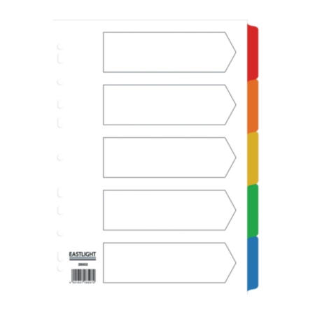 A4 Mylar Dividers 5 Part