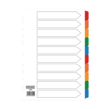 A4 Mylar Dividers 10 Part