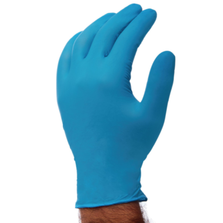 Blu P-f Nitrile Glove Med  Pack 200