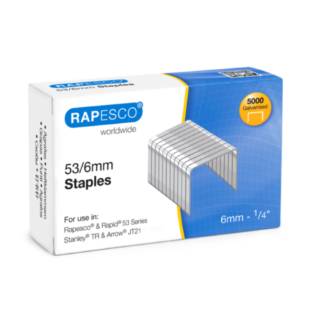 Rapesco 53/6 Staples Pack 5000
