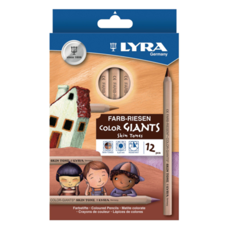 Lyra Skin Tone Colouring Pencils  Pack 12