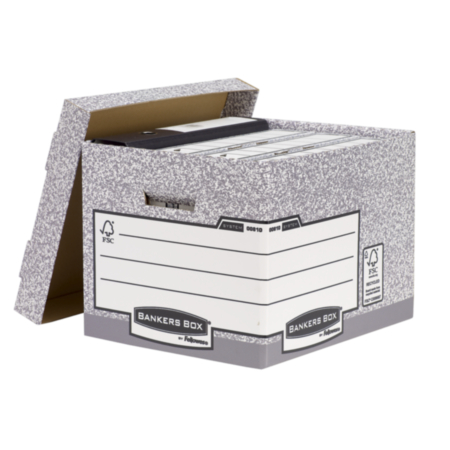 Standard Storage Box Grey/White Pack 10