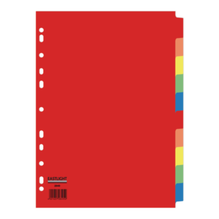 A4 Bright Dividers 10 Part