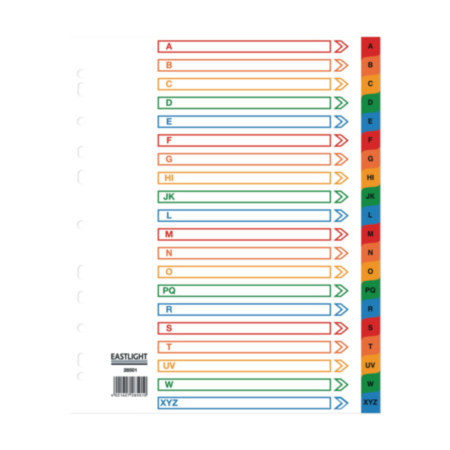 Poly ExWide Dividers A-Z