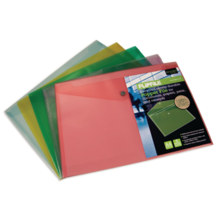 Recycled Popper Wallet Asst Pack 5