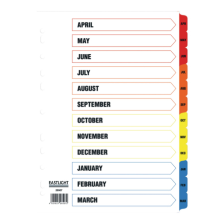 A4 Tax Year Dividers