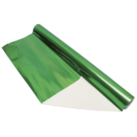 Paper Backed Foil Roll Green