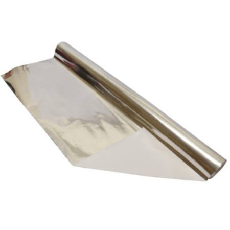 Paper Backed Foil Roll Silver