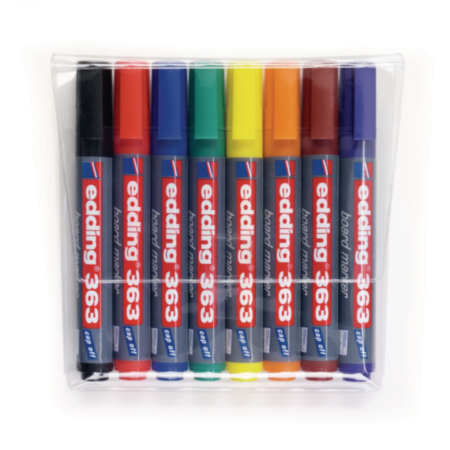 Edding 363 Boardmarker AsstPack 8