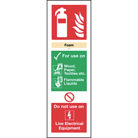 AFF Foam Fire Estinguisher Sign