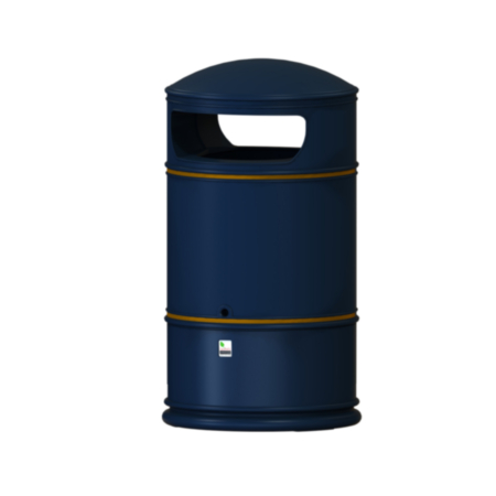 Heritage Lite Hooded Litter Bin Navy