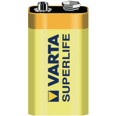 Varta Zinc Battery 9V P Pack 3