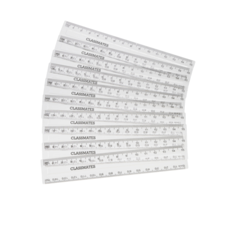Classmates 15cm/mm Clear Rulers Pack 100