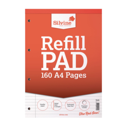 Silvine Headbound A4 F8M Refill Pad Pack 6