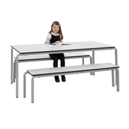 Gala bistro Trespa table and bench set